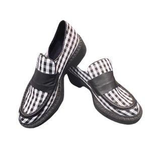 Black and White Checkered Size 8 Ladies Shoes